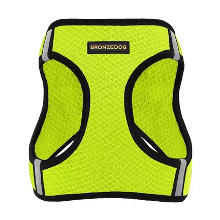 Шлея для собак Bronzedog Mesh Vest 3D сітка лимонна L: додаткове фото 3