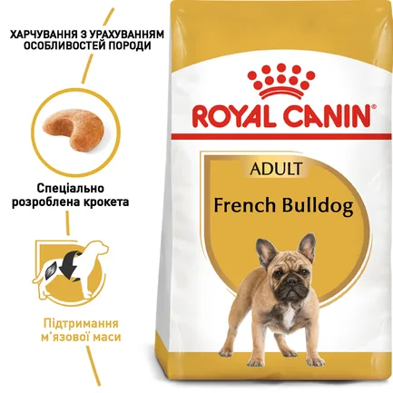 Сухий корм Royal Canin FRENCH BULLDOG ADULT для дорослих собак породи Французький бульдог 1,5 кг: додаткове фото 5