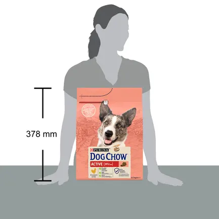 Сухий корм DOG CHOW Active Adult 1+ для дорослих собак з підвищеною активністю з куркою 2,5 кг: додаткове фото 5