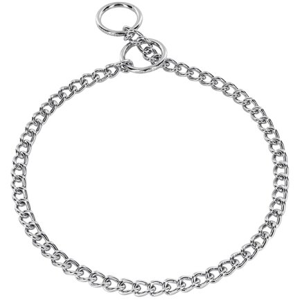 Sprenger Collar Round Narrow Link СПРЕНГЕР НАШИЙНИК для собак, коротка кругла ланка 3мм, хромована сталь 3 мм, 40 см