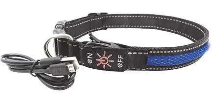 Нашийник LED AnimAll для собак S 2,5 / 30-40 см, синій