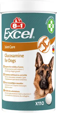 Вітаміни 8in1 Excel Glucosamine для цуценят та дорослих собак, для суглобів, 110 шт