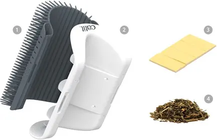 Іграшка-пуходерка Catit Senses Self Groomer 2.0 для кота, з котячою мятою (пластик): додаткове фото 3