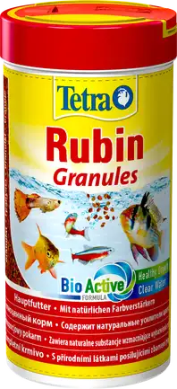 Корм Tetra Rubin Granules для акваріумних рибок, для яскравості забарвлення, 100 г (гранули) — Фото 2