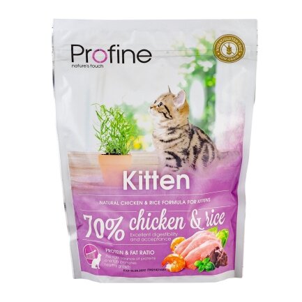 Сухий корм Profine Kitten для кошенят, з куркою та рисом, 300 г