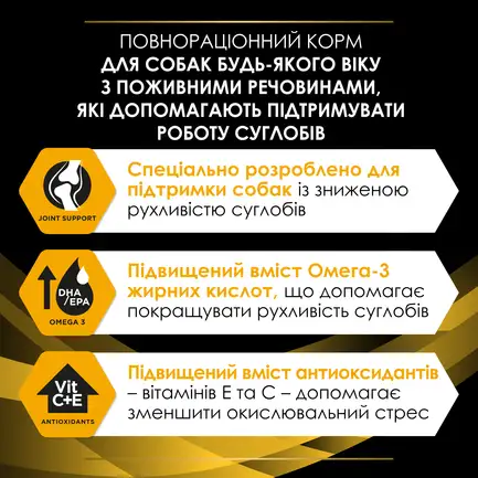 Сухий корм PRO PLAN JM Joint Mobility для цуценят, дорослих собак та собак похилого віку з поживними речовинами, які допомагають підтримувати роботу суглобів 12 кг: додаткове фото 7