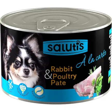 Salutis A la Carte Rabbit Game паштет для собак кролик з дичиною, 190 г