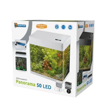 Акваріум скляний - Superfish Panorama 50 LED WHITE (A4052015): додаткове фото 3