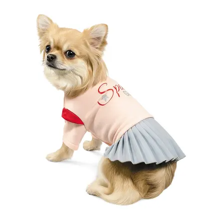 Костюм-сукня Pet Fashion «Space» для дівчаток, розмір M, бежевий: додаткове фото 2