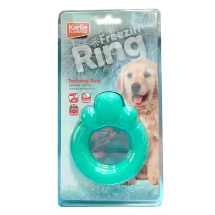 Flamingo Teething Ring ФЛАМІНГО КІЛЬЦЕ ОХОЛОДЖУВАЛЬНЕ для зубів що ріжуться, іграшка для собак 12 см