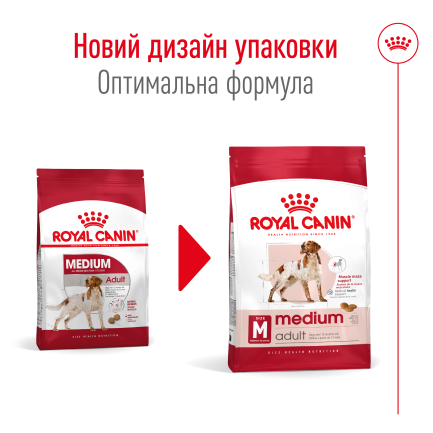 Сухий корм Royal Canin MEDIUM ADULT для дорослих собак середніх порід 15 кг — Фото 1