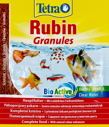 Корм Tetra Rubin Granules для акваріумних рибок, для яскравості забарвлення, 15 г (гранули)