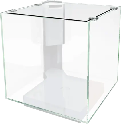 Акваріум скляний з підставкою білий SF QUBIQ 15 WHITE EMPTY TANK + BASE (A4050739)