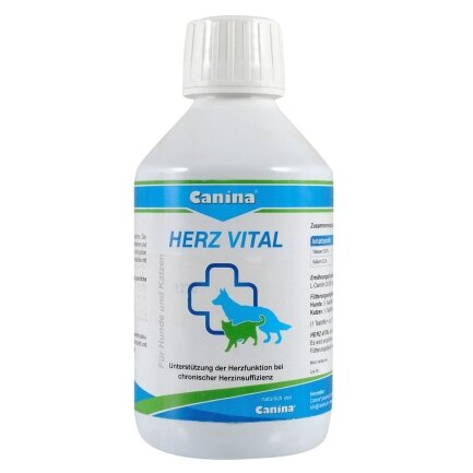 Вітаміни Canina Herz-Vital для собак та котів, підтримка серця, 250 мл