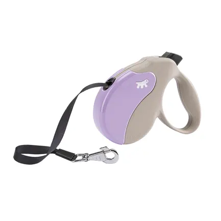 Ferplast AMIGO M TAPE BEIGE-PURPLE Рулетка-поводок зі стрічкою