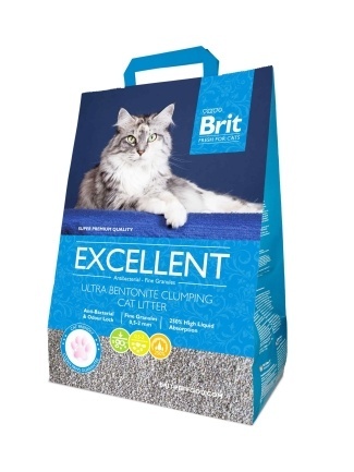 Наповнювач для котячого туалету Brit Fresh Excellent бентонітовий, 10 кг