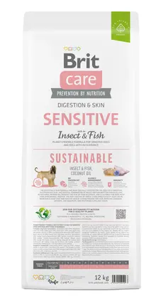 Сухий корм Brit Care Dog Sustainable Sensitive для собак з чутливим травленням, з рибою та комахами, 12 кг: додаткове фото 5
