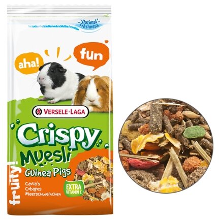 Versele-Laga Crispy Muesli Guinea Pigs ВЕРСЕЛЕ-ЛАГА КРІСПІ МЮСЛІ МОРСЬКА СВИНКА корм для морських свинок 1 кг