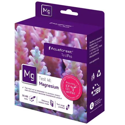 Тест на магній (Mg) Aquaforest Magnesium Test Kit для морського акваріуму, 55–60 тестів