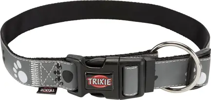 Нашийник Trixie Silver Reflect для собак, світловідбиваючий, L-XL: 40-65 см/25 мм, сірий