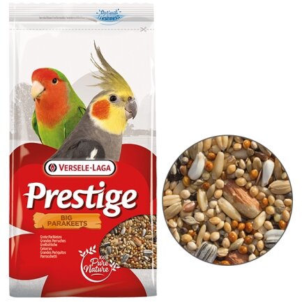 Versele-Laga Prestige Big Parakeet ВЕРСЕЛЕ-ЛАГА ПРЕСТИЖ СЕРЕДНІЙ ПАПУГА зернова суміш з горіхами, корм для середніх папуг 1 кг