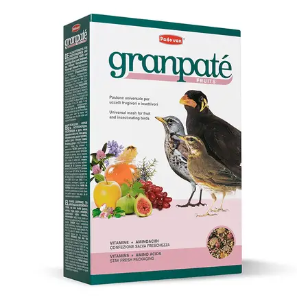Granpatee Fruits 1kg/Корм д/птахів Падован Гранпате Фрутс 1 кг