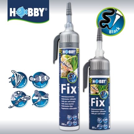 Клей, герметик акваріумний прозорий Hobby Fix Underwater Adhesive transparent 75мл (11968) — Фото 4