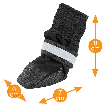 Ferplast PROTECTIVE SHOES S (x2) Захисне взуття для собак чорне: додаткове фото 2