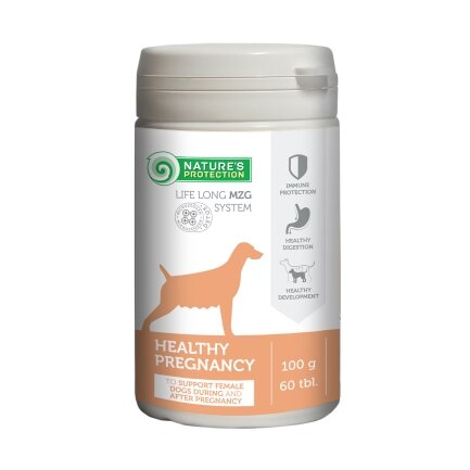 Харчова добавка для підтримки здоров&#039;я собак у період вагітності та лактації Nature&#039;s Protection Healthy Pregnancy, 60 табл.
