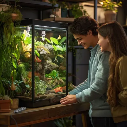 Світильник керамічний патрон з таймером Terrario Muaritan Time Control 200W: додаткове фото 4