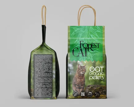 Наповнювач гігієнічний Forest Cat вівсяний, універсальний, 5 кг: додаткове фото 5