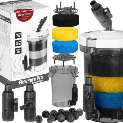 Зовнішній префільтр для акваріума Kruger Meier FlowPure Pro 2700 (16/22 мм) — 2.7 л: додаткове фото 9