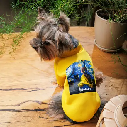 Толстовка Pet Fashion "Вiльна" для собак, розмір S, жовта: додаткове фото 3