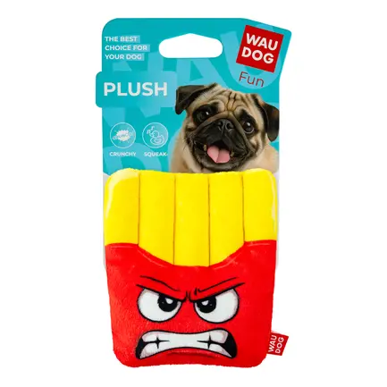 Іграшка для собак WAUDOG Fun Plush Картопля фрі, плюш, Ш 12 см, Д 14,5 см: додаткове фото 3