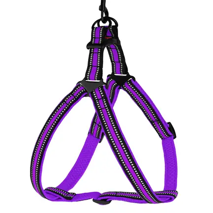 Шлея для Собак BronzeDog Mesh Стандарт Фіолетовий M: додаткове фото 2