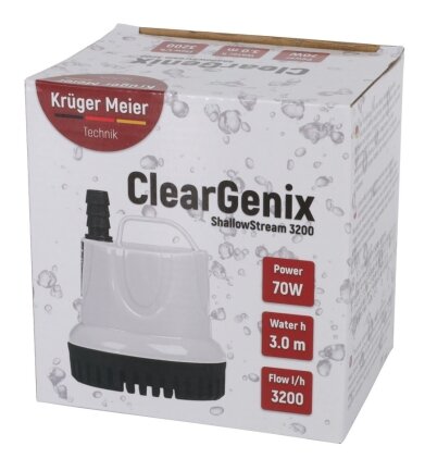 Помпа підйомна з низьким зануренням Kruger Meier ClearGenix 3200 л/г (CLEARGENIX3200)