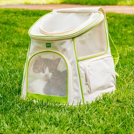 Рюкзак-переноска для котів та дрібних порід собак WAUDOG Relax Eco, 40*40*26 см, до 8 кг: додаткове фото 8