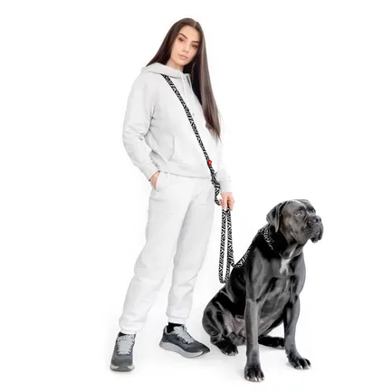 Повідець-перестібка для собак WAUDOG Nylon, малюнок "Зебра", М, Ш 20 мм, Дов 300 см: додаткове фото 4