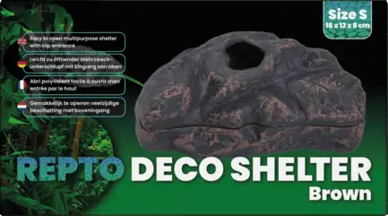 Декорація для акваріума REPTO DECO SHELTER BROWN S (R5100300): додаткове фото 2