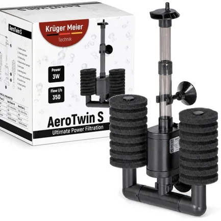 Внутрішній фільтр Kruger Meier AeroTwin S для акваріума 20-60 л, 350 л/год, 3 Вт: додаткове фото 8