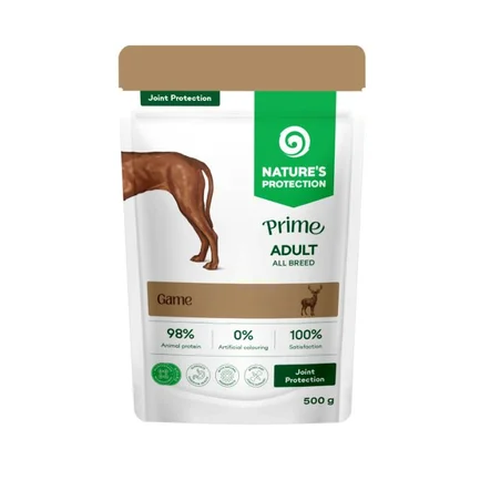 Nature's Protection Prime Joint Protection Adult Dogs Game Вологий корм для собак для захисту суглобів з дичиною, 500 г