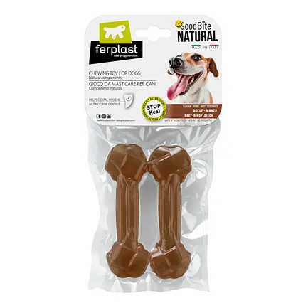 Ferplast GOODB NAT BEEF BONE M 70g x2 Жувальна іграшка д/собак