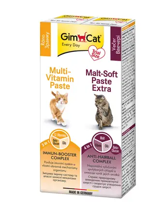 Набір паст GimCat KOMBI-PACK Multi-Vitamin + Malt-Soft Extra 2х20г