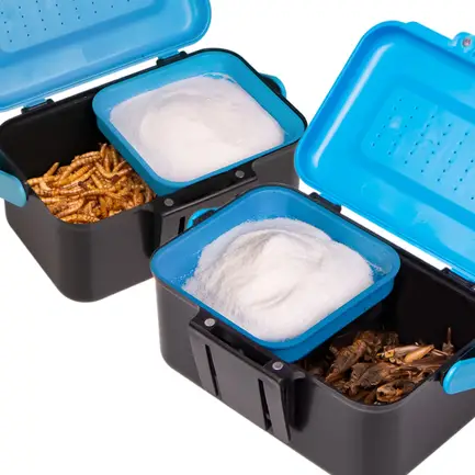 Подвійний контейнер для живого корму Terrario Live Food Box 13x9x7см: додаткове фото 3