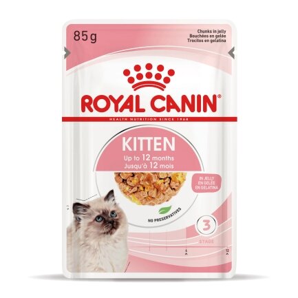 Вологий корм Royal Canin KITTEN INSTINCTIVE IN JELLY для кошенят всіх порід 85 г