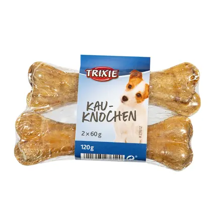 Кісточка Trixie для чищення зубів собак, пресована, з пенісом, 12 см, 60 г, 2 шт