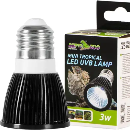 Лампа Repti-Zoo LED UVB 5.0 Tropical 3W (LEDU03T) для тропічного тераріуму: додаткове фото 4