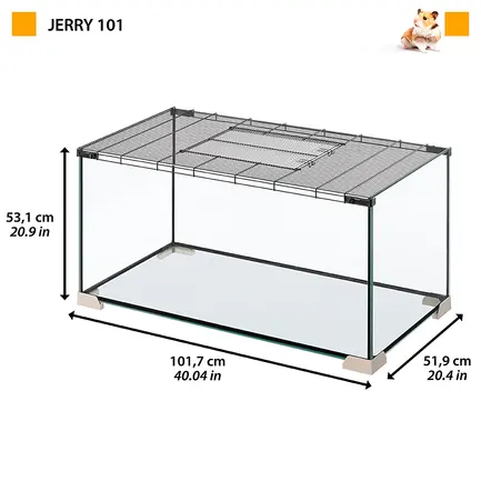 Ferplast CAGE бокс для гризунів, скло: додаткове фото 2