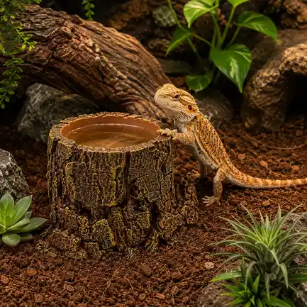 Декорація Hobby Forest Stump 14×12,5×10 см - декоративний пень, поїлка для тераріуму (40848): додаткове фото 3