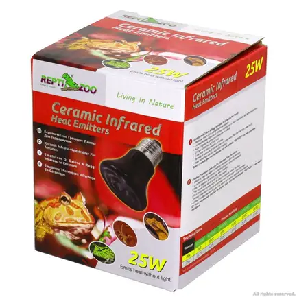 Керамічний випромінювач тепла Repti-Zoo Ceramic Heat 25W (DL46025): додаткове фото 5